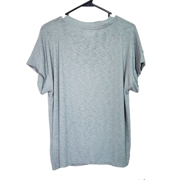 MADEWELL Womens Ribbed Green Eastover Pocket Tee Size Large - Picture 2 of 4